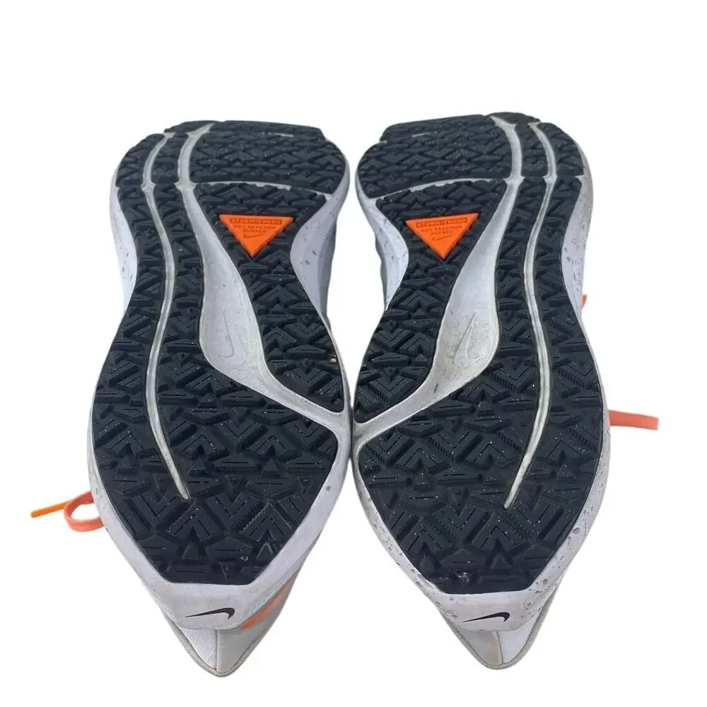 Nike Air Zoom Pegasus 39 Shield Womens White Orange Running Sneakers Shoes Sz 9